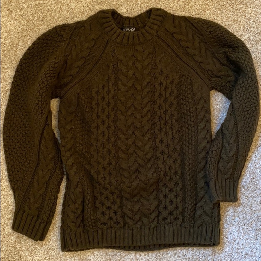 Topshop sweater olive